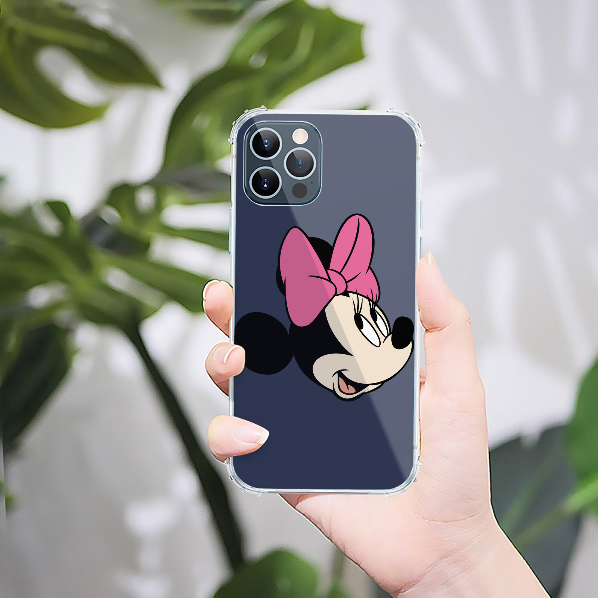 （画像用） ミッキーマウス Mickey Mouse 【iPhone 12シリーズ対応】透明スマホケース（クリアソフトケース）